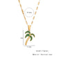 Fruit Necklace [304 Stainless Steel,18K Gold Plated]