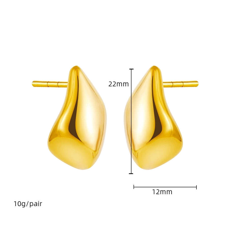 Mix Designs Earrings [304 Stainless Steel,18K Gold Plated]