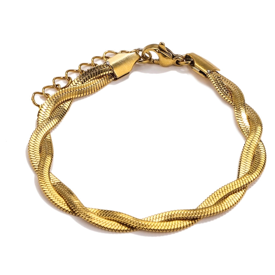 Bracciale/collana a catena della treccia [acciaio inossidabile 304]