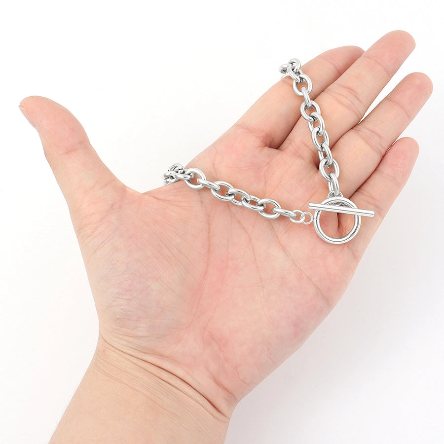 Circle Chain Necklace [201,304 Stainless Steel]