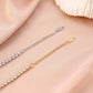 Tennis Chain Rhinestones Bracelets/Necklace [304 Stainless Steel,18K Gold Plated]