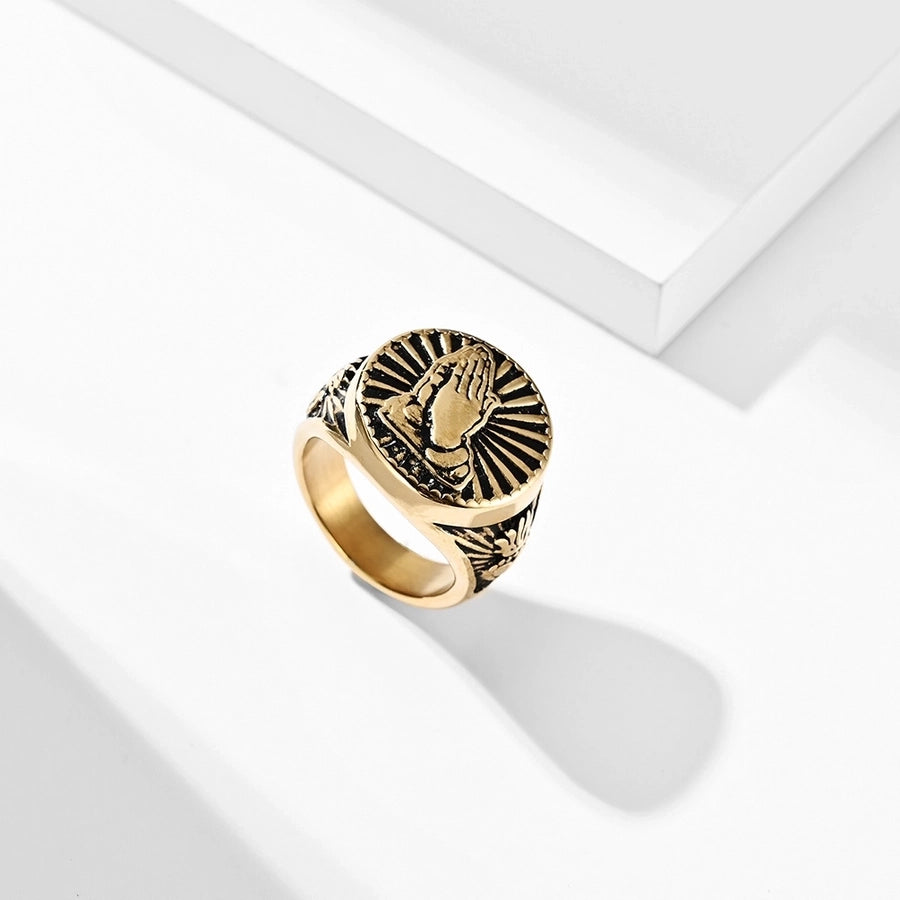 Gesture Ring [304 Stainless Steel 18K Gold Plated]