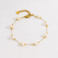 Freshwater Pearl Bracelet/Anklet/Necklace [304 Stainless Steel,14K Gold Plated]