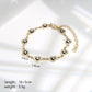 Heart Shape Bracelet [304 Stainless Steel, 18K Gold Plated]