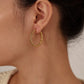 Twist Hoop Earrings [304 Stainless Steel]