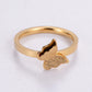 Butterfly Ring [304 Stainless Steel, 18K Gold Plated]