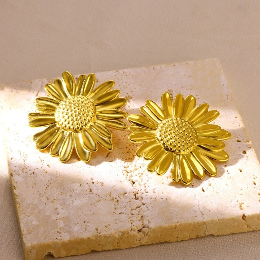 Sunflower Earrings [304 Stainless Steel]