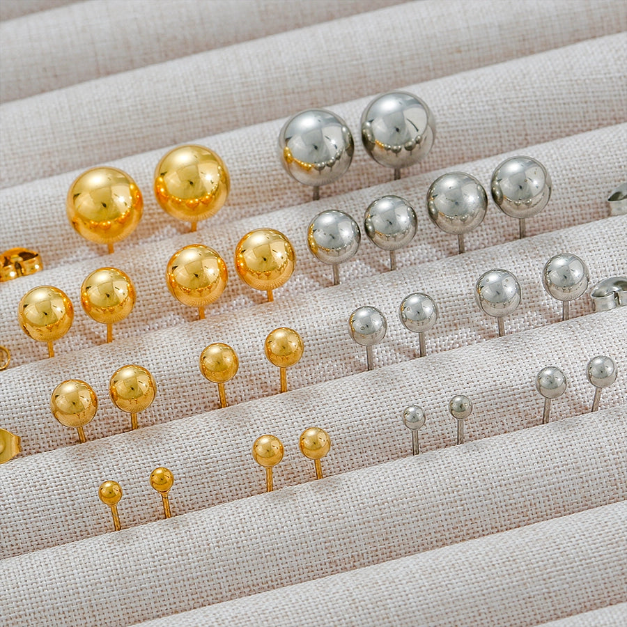 Ball  Ear Studs [304 Stainless Steel]