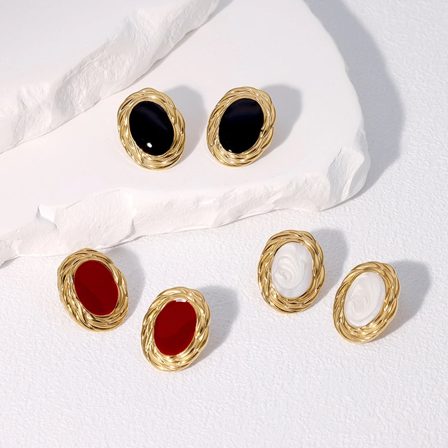 Vintage High-Grade Earrings [Stainless Steel, 18K Gold Plated]