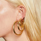 Hoop Earrings [304 Stainless Steel,18K Gold Plated]