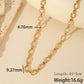 Cable Chain Necklace  [304 Stainless Steel,18K Gold Plated]