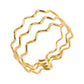 Multi Lines Ring [304 Stainless Steel, 18K Gold Plated]