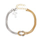 Roman Style Knot Bracelet [304 Stainless Steel 18K Gold Plated]