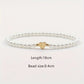 Letter Heart Shape Artificial Pearl Bracelets [304 Stainless Steel]