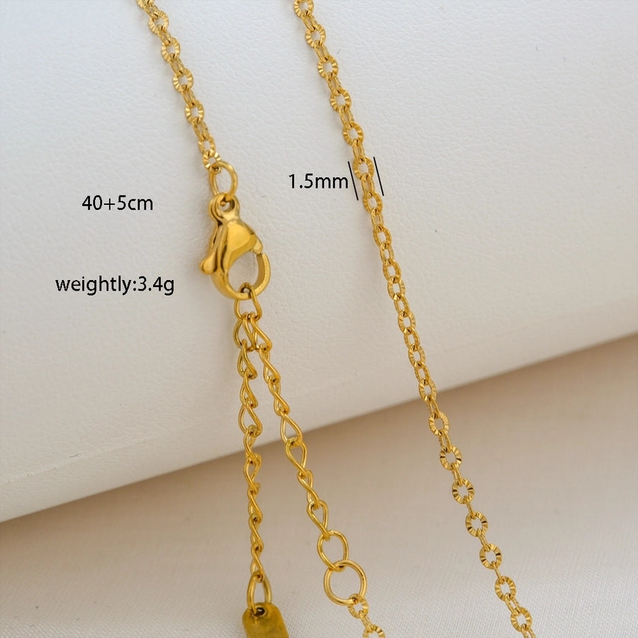 Chain Necklace [304 Stainless Steel,18K Gold Plated]