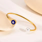 Ethnic Style Devil'S Eye Acrylic Bracelets [201 Stainless Steel, 18K Gold Plated]