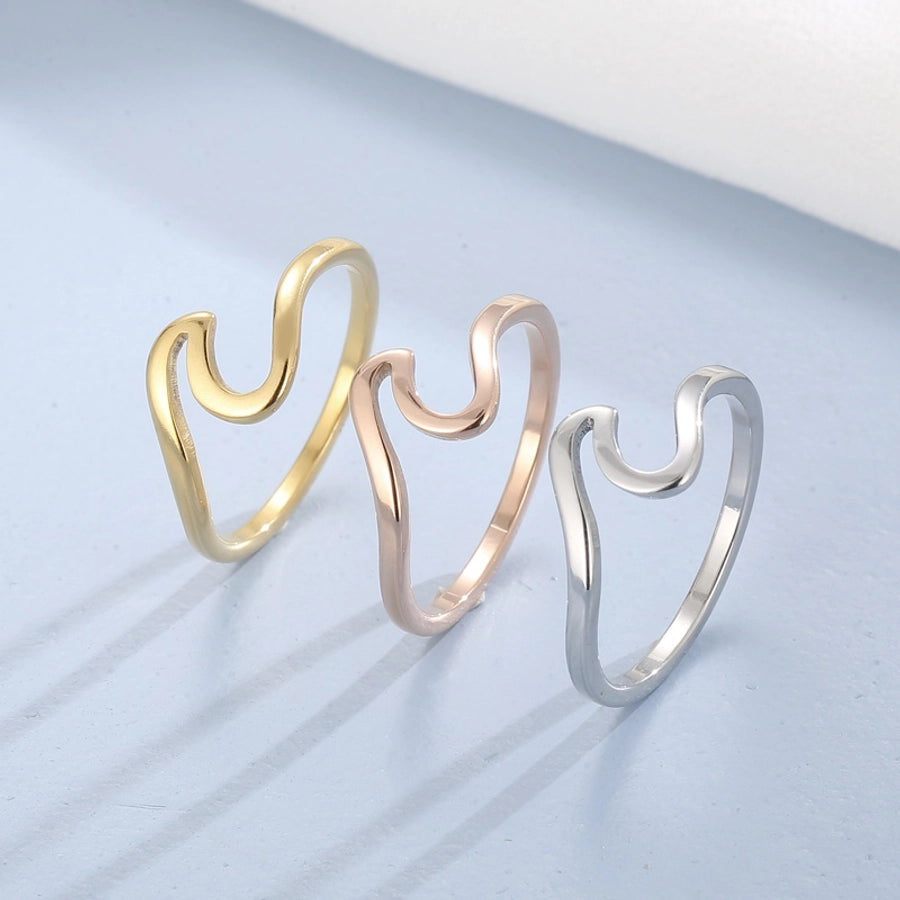 Waves Ring [304 Stainless Steel 18K Gold Plated]