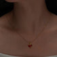 Heart Shape Necklace [304 Stainless Steel,18K Gold Plated]