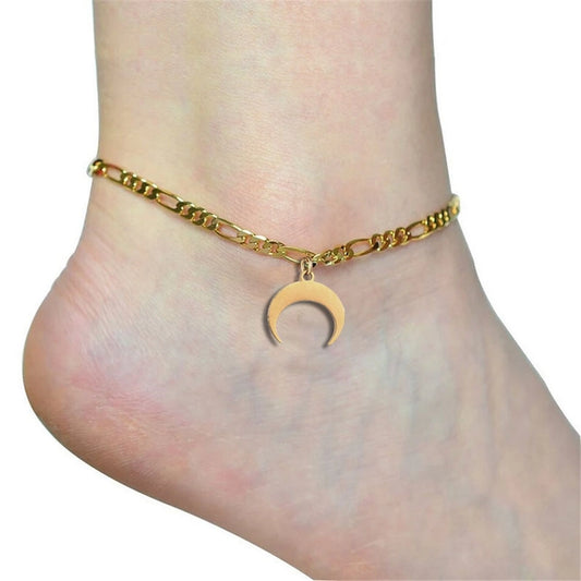 MOON ANKLET [acciaio inossidabile]