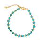 Casual Eye Resin Beaded Anklet [304 Stainless Steel]