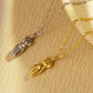 Artistic Abstract Human Body Necklace [304 Stainless Steel,18K Gold Plated]