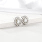 Oval Artificial Pearls Earrings [304 Stainless Steel,18K Gold Plated]