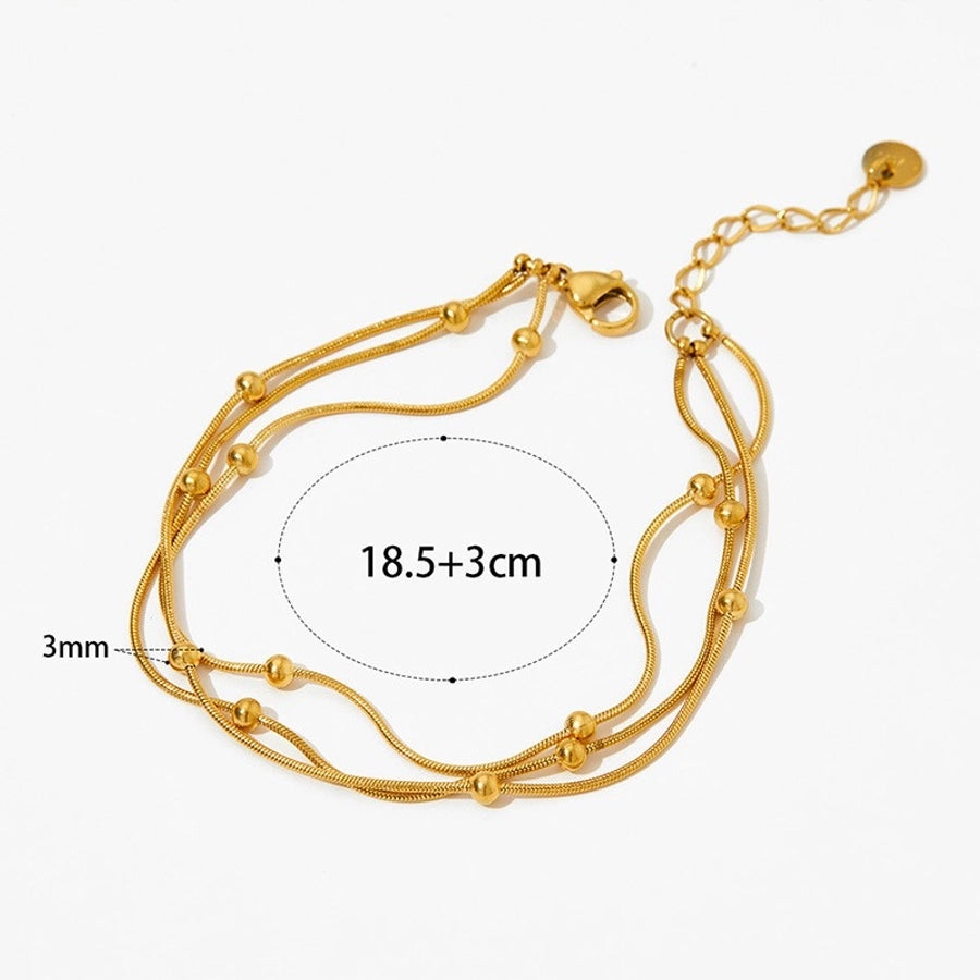 Casual Simple Style Bracelet/Necklace [304 Stainless Steel,16K Gold Plated]