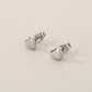 Small Heart Shape Stud Earrings [304 Stainless Steel,18K Gold Plated]