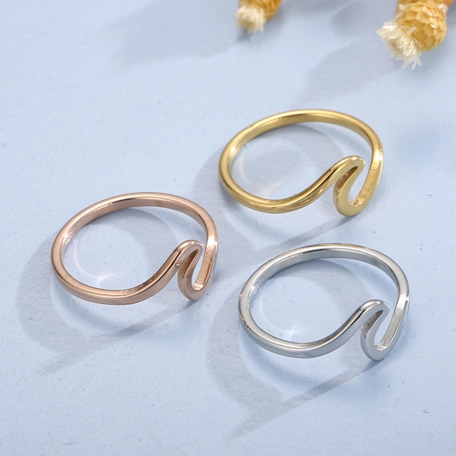 Waves Ring [304 Stainless Steel 18K Gold Plated]