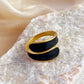 Retro Luxurious Enamel Ring [304 Stainless Steel 18K Gold Plated]