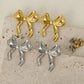 Bow Knot Stud Earrings [304 Stainless Steel]