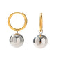 Silver Ball Drop Earrings [304 Stainless Steel]