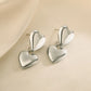 Drop Heart Shape Earrings [304 Stainless Steel]