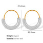 Semicircle Hoop Earrings [304 Stainless Steel,18K Gold Plated]