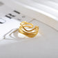 Mix Designs Gold Ring [Stainless Steel]