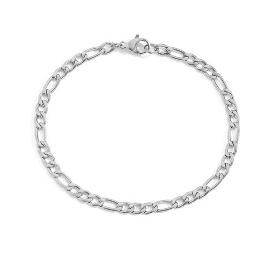 Bracciale a catena Figaro [acciaio inossidabile, oro 14K placcato]