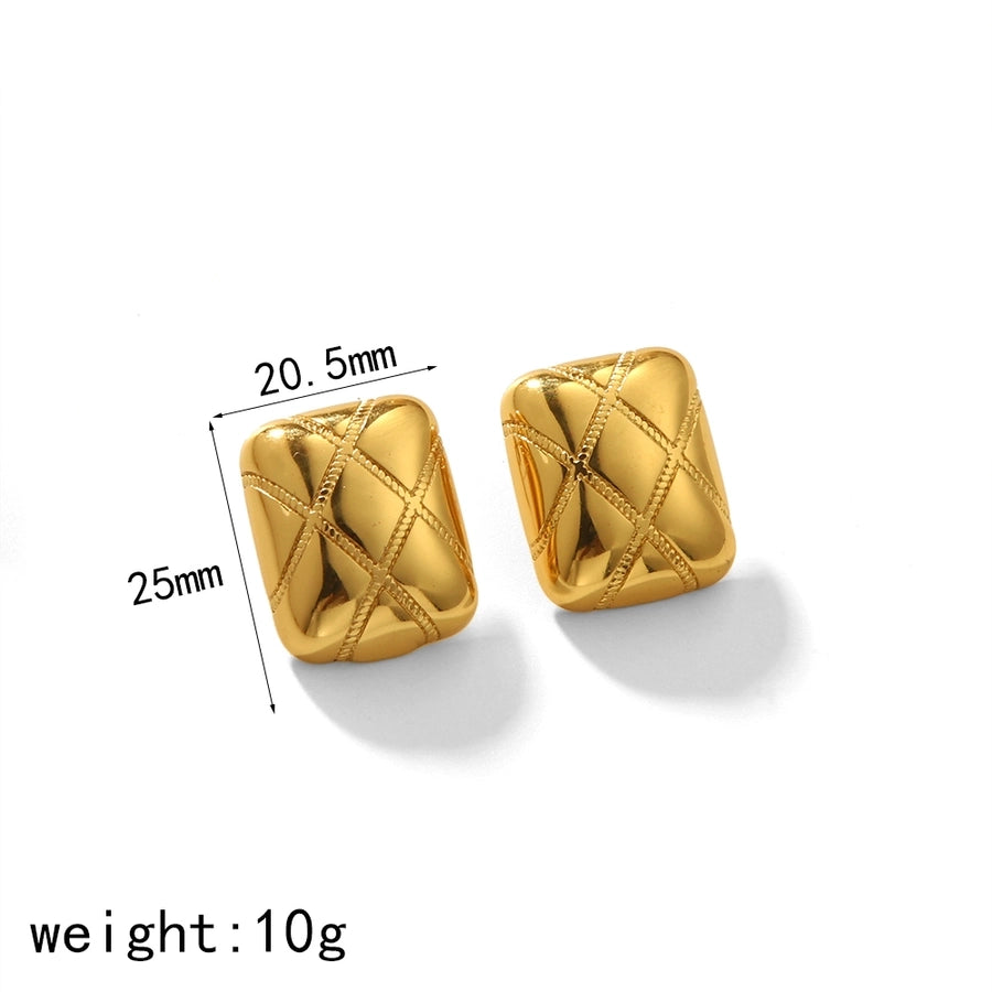 Mix Desogns Earrings [304 Stainless Steel,18K Gold Plated]