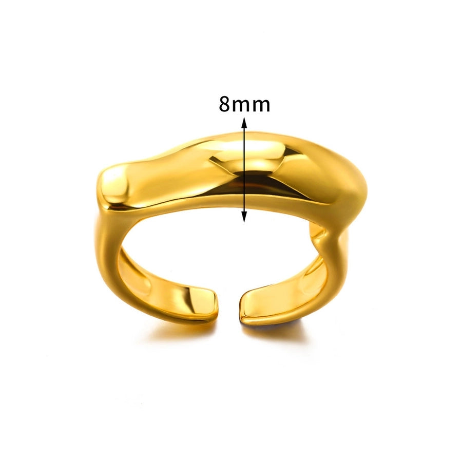 Mix Designs Ring [304 Stainless Steel 18K Gold Plated]