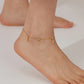 Cross Zircon Anklet [304 Stainless Steel]