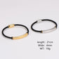 Leather Rope Color Block Bracelet [304 Stainless Steel]