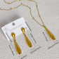 Drop Jewelry Set [304 Stainless Steel, 18K Gold Plated]