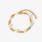 Pearl Cable Chain Bracelet [Stainless Steel]