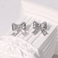 Bow Knot Earrings [304 Stainless Steel,18K Gold Plated]