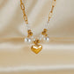 Heart Pearls Anklet [304 roestvrij staal]