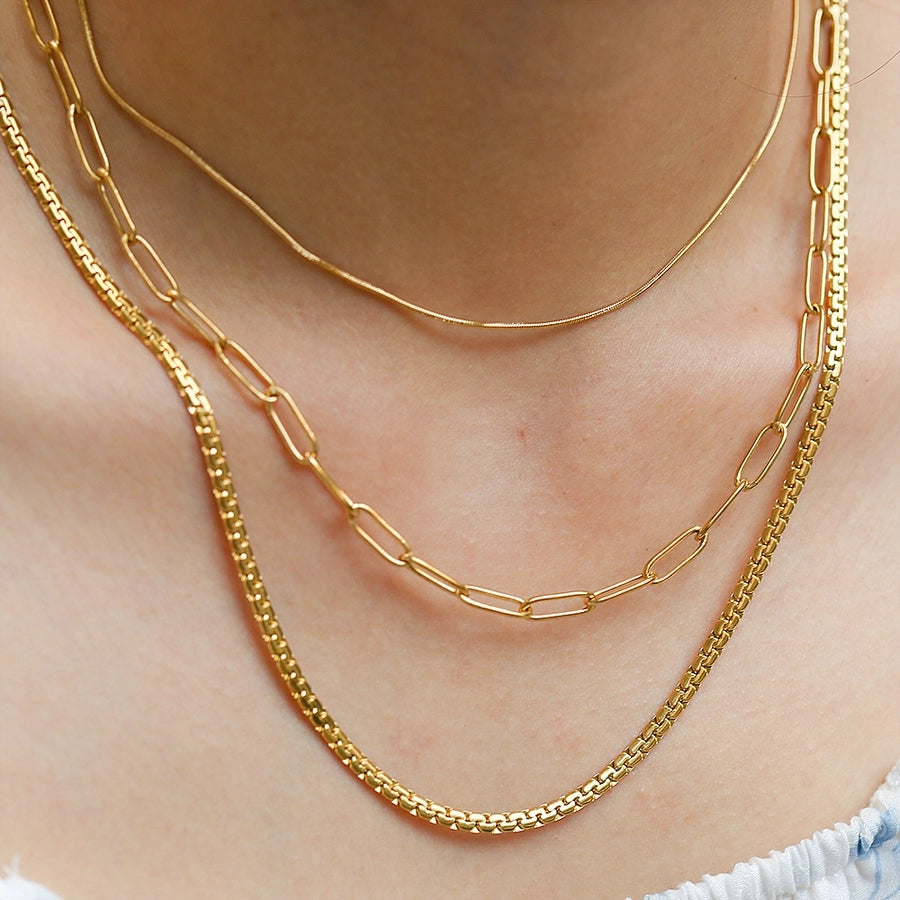 Triple Layered Necklaces [304 Stainless Steel]