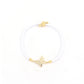 Butterfly Zircon Nylon Woven Chain Bracelet [304 Stainless Steel]