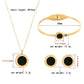 Four Leaf Clover Acrylic Jewelry Sets [304 Stainless Steel, 18K Gold Plated]