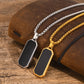 Rectangle Epoxy Necklace [304 Stainless Steel 18K Gold Plated]