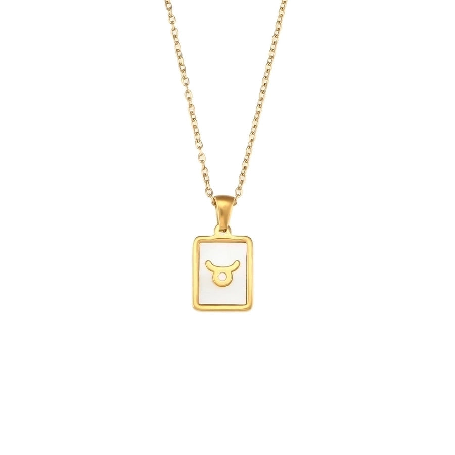 Constellation Shell Necklace [304 Stainless Steel,18K Gold Plated]