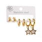 Random Style Earrings Set [304 Stainless Steel, 18K Gold Plated]